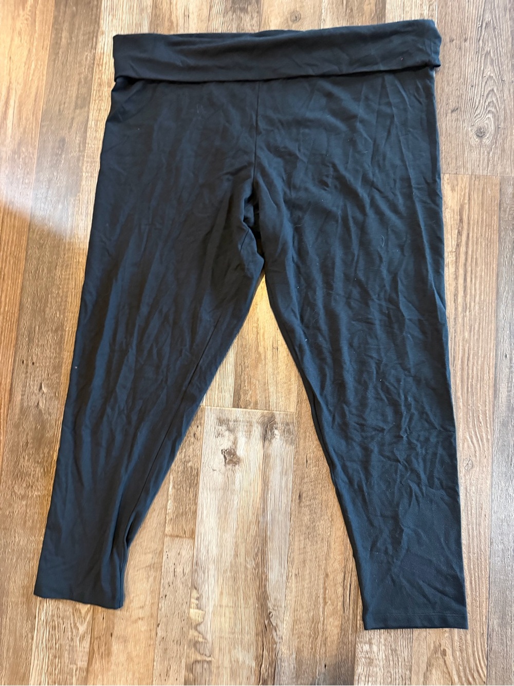 Victoria's Secret Black Fold-Over Waist Leggings Sz xxl